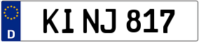 Trailer License Plate